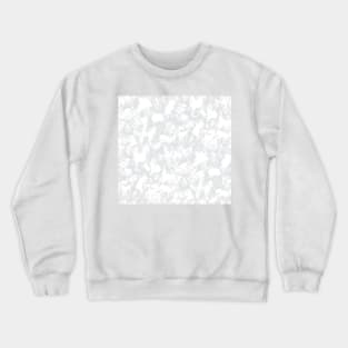 Light Gray Contrast Brushstrokes Crewneck Sweatshirt